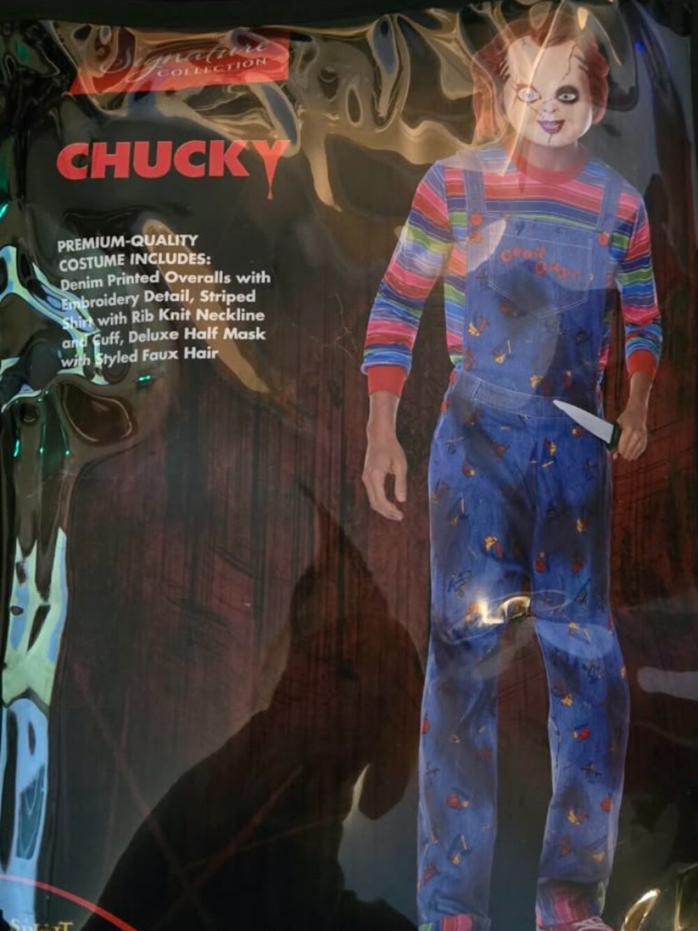 Spirit Halloween Chucky Costume Mens Adult LG/XL